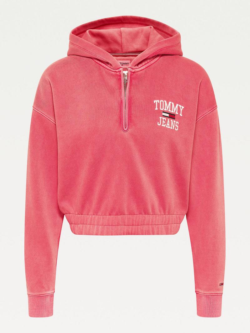 Sudadera Con Capucha Tommy Hilfiger Organic Algodon Collegiate Rojos | MX_W21155