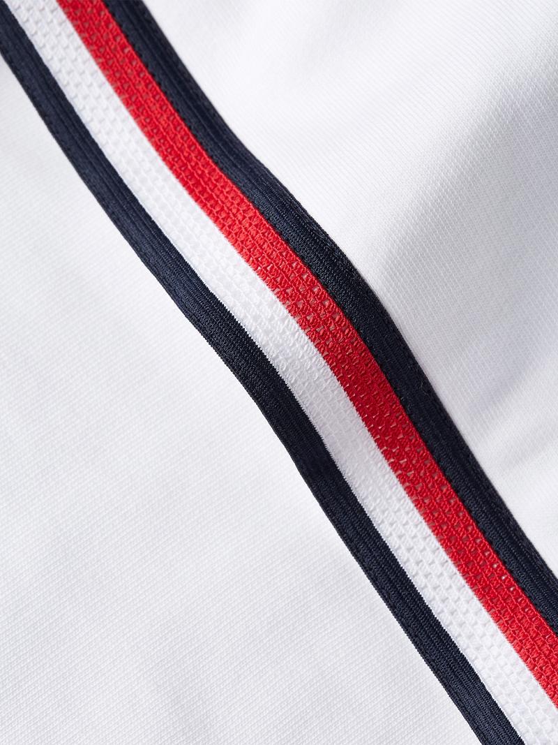 Sudadera Con Capucha Tommy Hilfiger Organic Algodon Stripe Blancos | MX_W21158