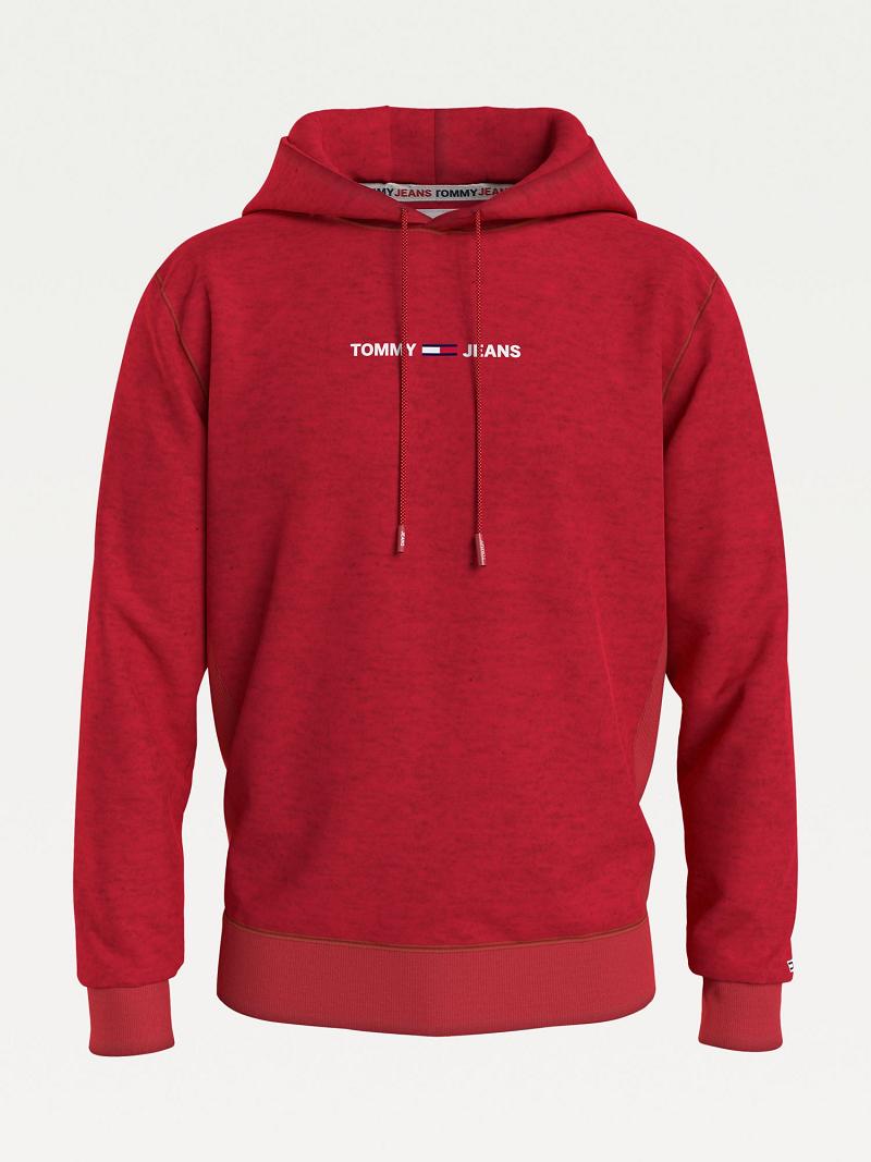 Sudadera Con Capucha Tommy Hilfiger Recycled spacedye logo Rojos | MX_M31459