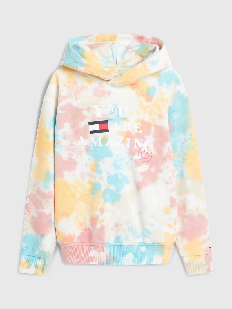 Sudadera Con Capucha Tommy Hilfiger Tie-Dye Popover Multicolor | MX_B2035