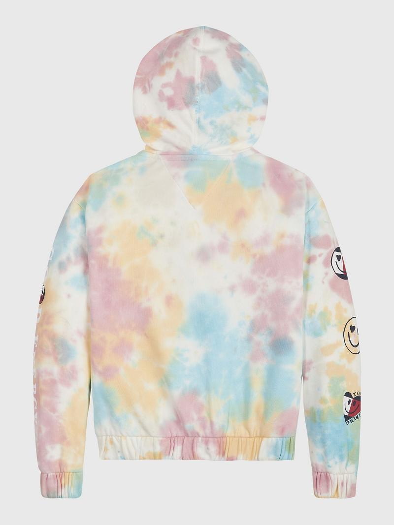 Sudadera Con Capucha Tommy Hilfiger Tie-Dye Zip Multicolor | MX_G1106