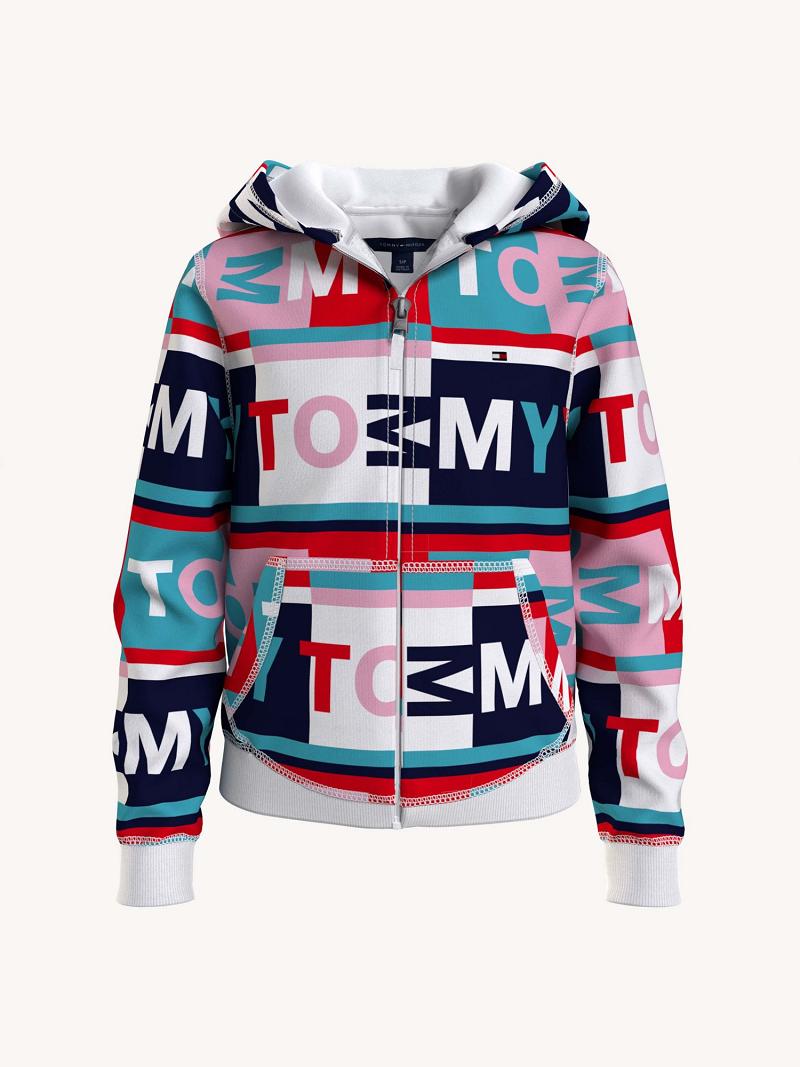 Sudadera Con Capucha Tommy Hilfiger Tommy Print Zip Multicolor | MX_G1108