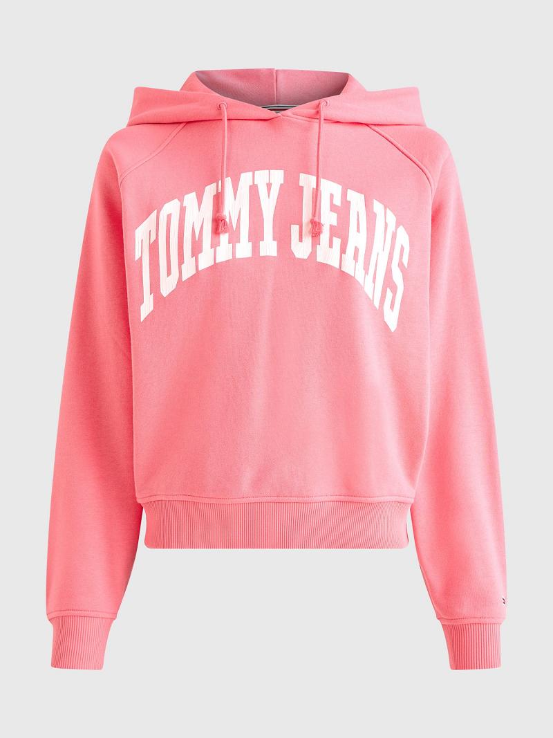 Sudadera Con Capucha Tommy Hilfiger Tommy Logo Rosas | MX_W21166