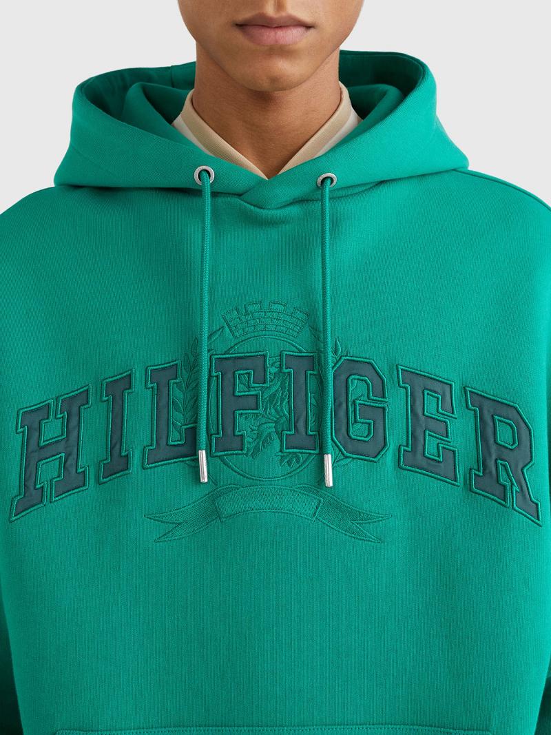 Sudadera Con Capucha Tommy Hilfiger Varsity crest Verdes | MX_M31470