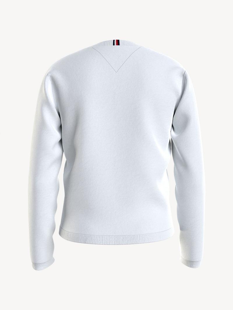 Sudaderas Tommy Hilfiger Big Cardigan Blancos | MX_G1188