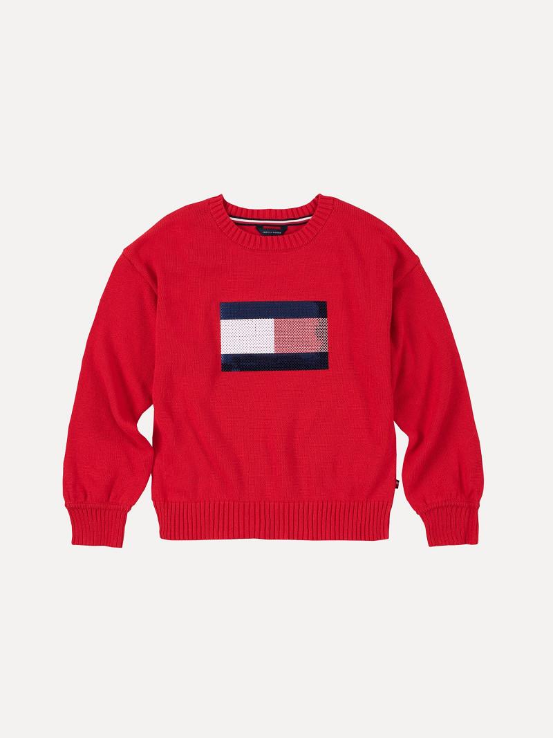 Sudaderas Tommy Hilfiger Big Flag Rojos | MX_G1191