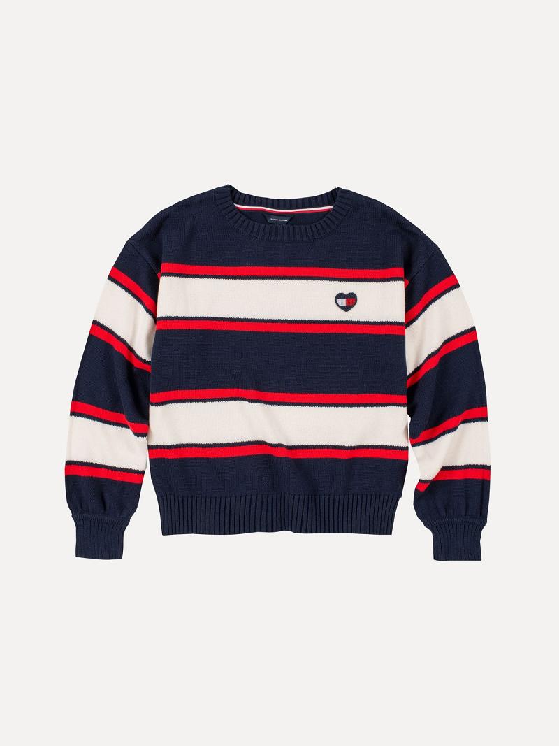 Sudaderas Tommy Hilfiger Big Stripe Sueter Azules | MX_G1194