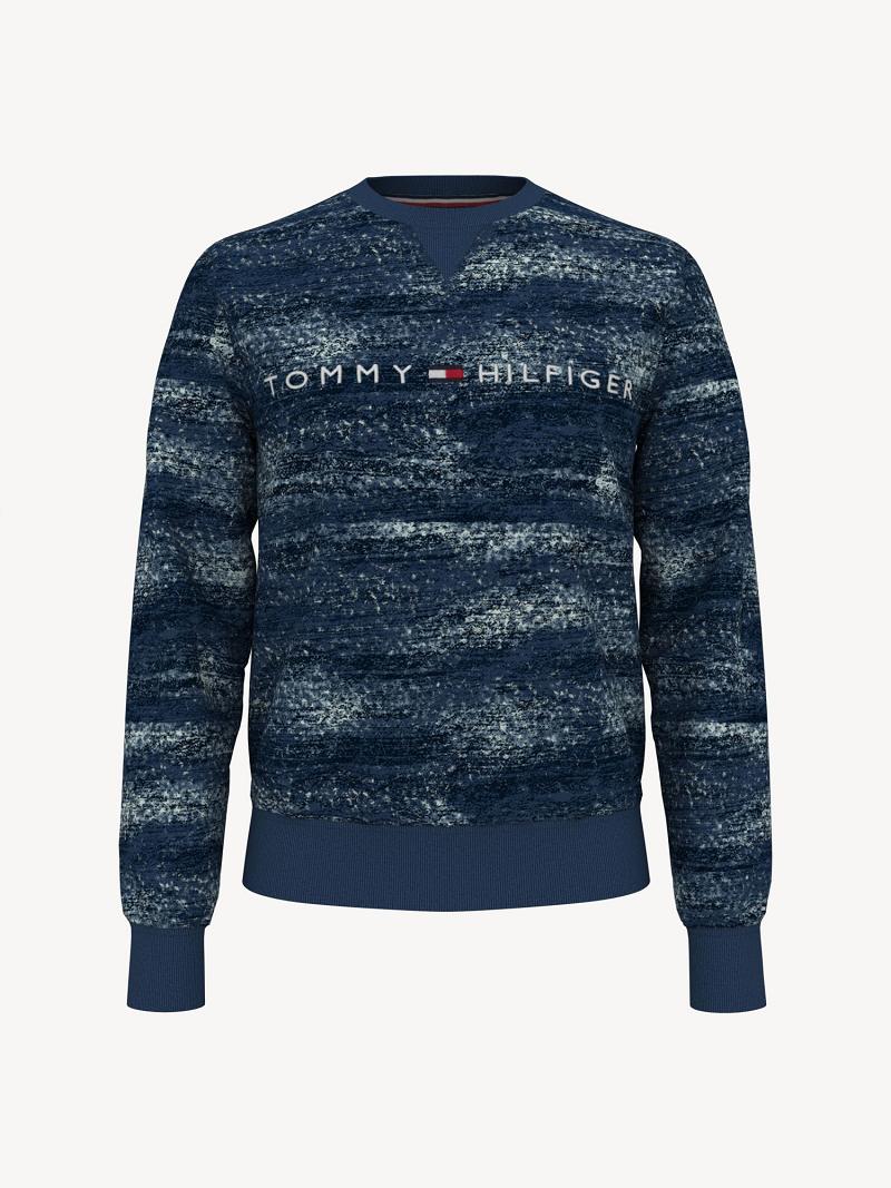 Sudaderas Tommy Hilfiger Essential brushed print Azul Marino | MX_M31117