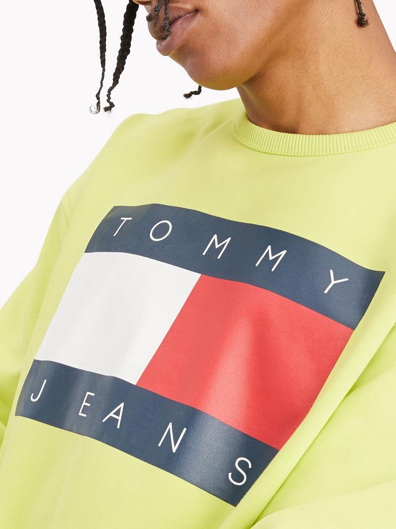 Sudaderas Tommy Hilfiger Flag Amarillos | MX_M31121