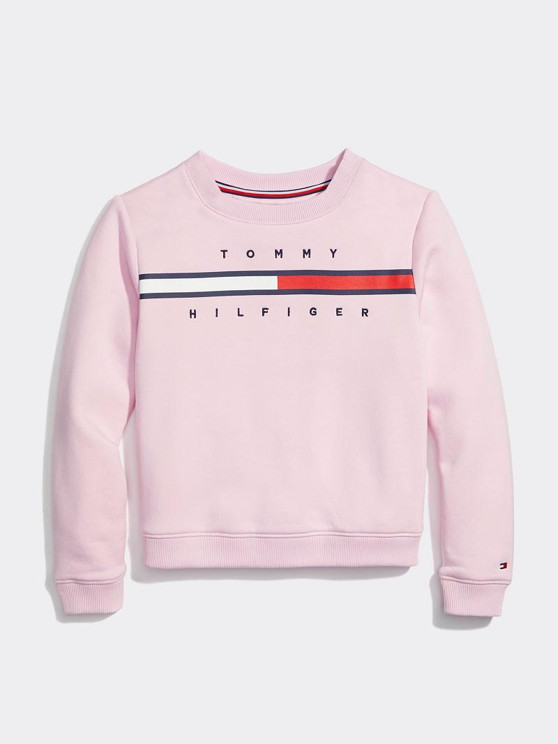 Sudaderas Tommy Hilfiger Flag Rosas | MX_G1197