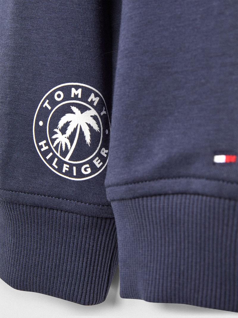 Sudaderas Tommy Hilfiger Multi Logo Azules | MX_G1205