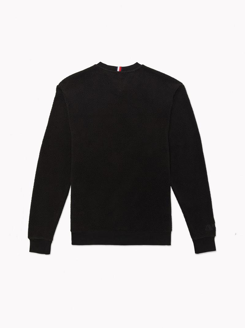 Sudaderas Tommy Hilfiger Recycled teddy crewneck Negros | MX_M31133