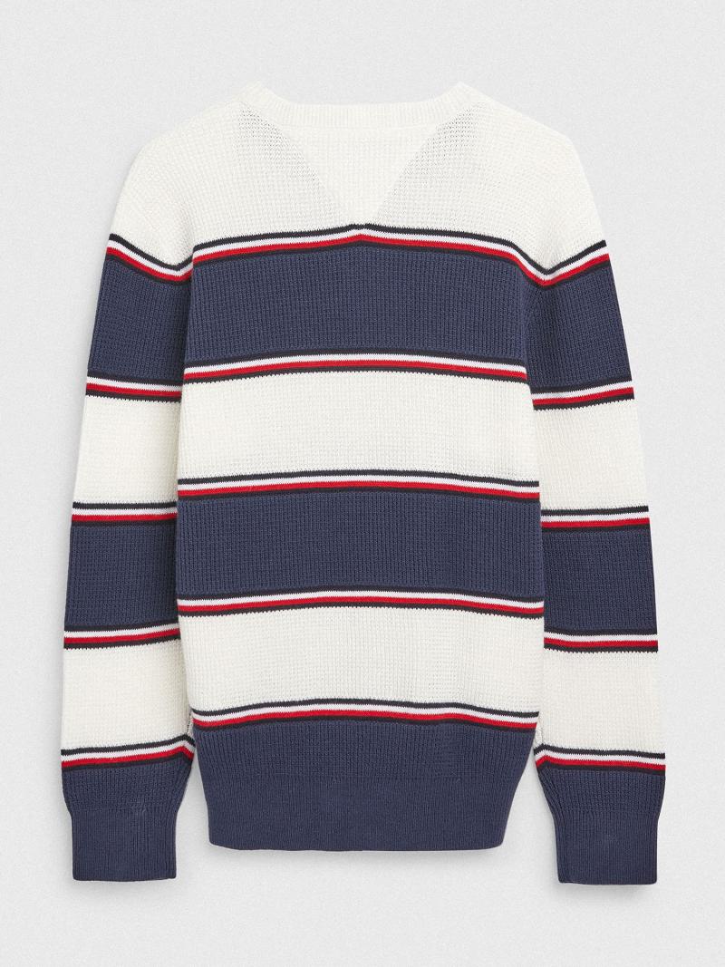 Sudaderas Tommy Hilfiger Rugby Stripe Sueter Azules | MX_G1210