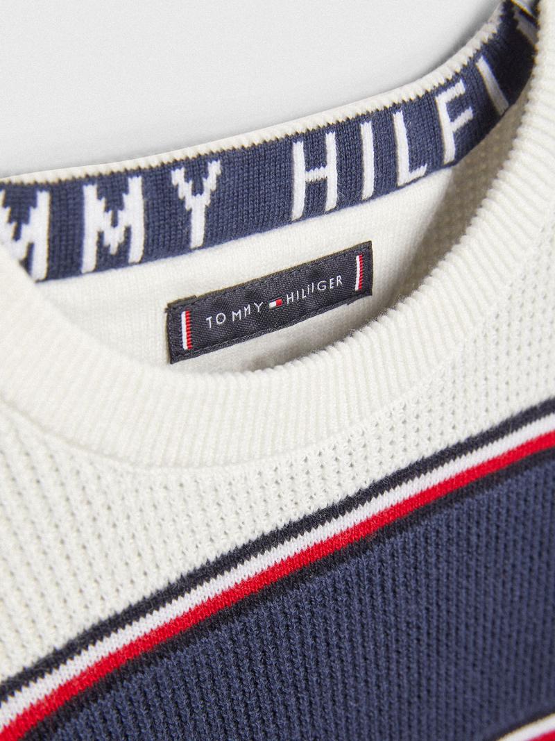 Sudaderas Tommy Hilfiger Rugby Stripe Sueter Azules | MX_G1210