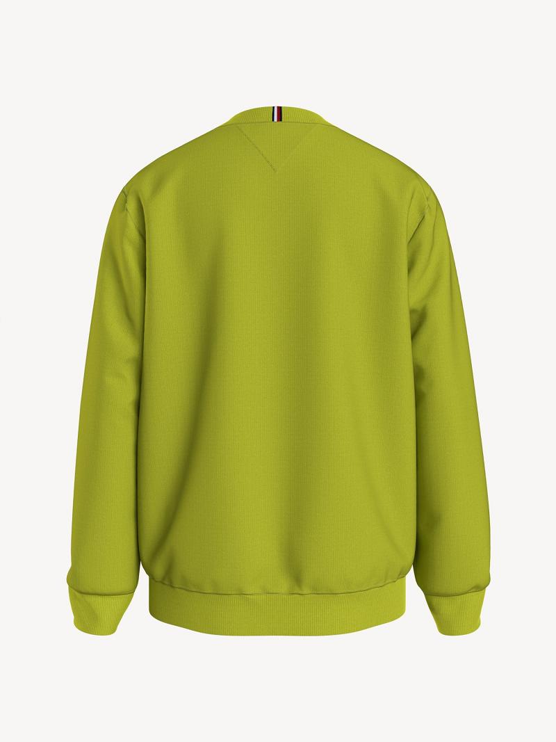 Sudaderas Tommy Hilfiger Signature Verdes | MX_G1211