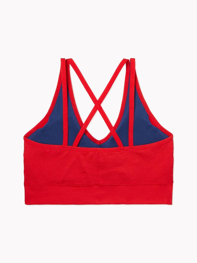 Sujetadores Tommy Hilfiger Essential Low-Impact Sports Rojos | MX_W21517