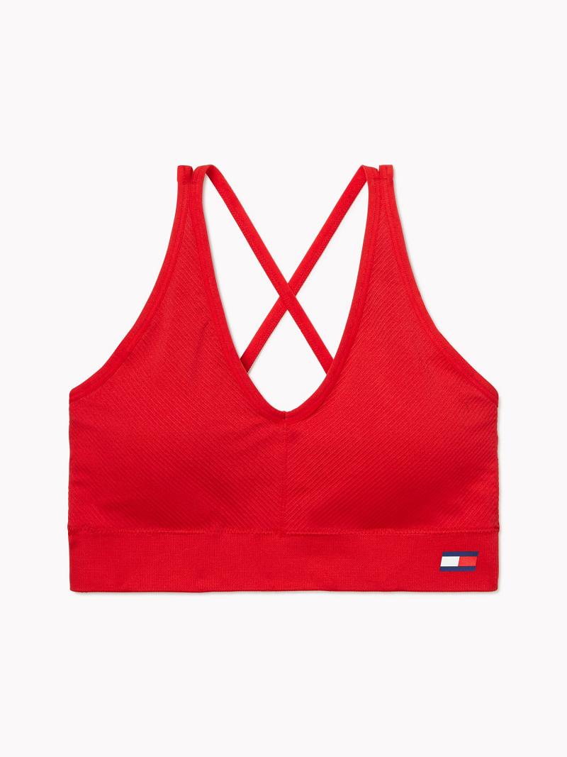 Sujetadores Tommy Hilfiger Essential Low-Impact Sports Rojos | MX_W21517