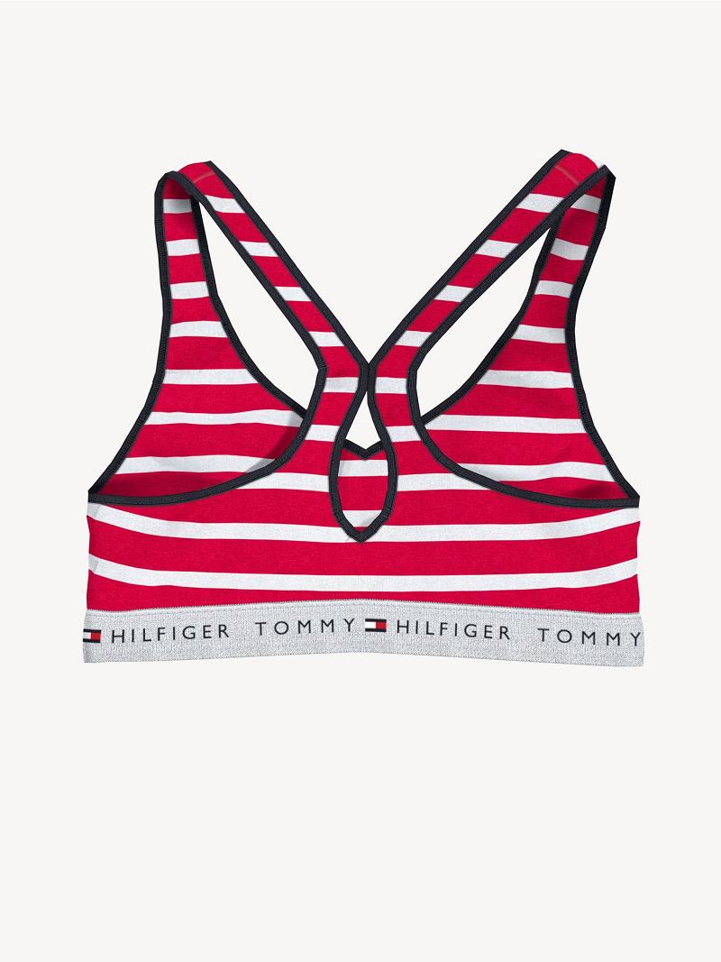 Sujetadores Tommy Hilfiger Essential Stripe Rojos | MX_W21519