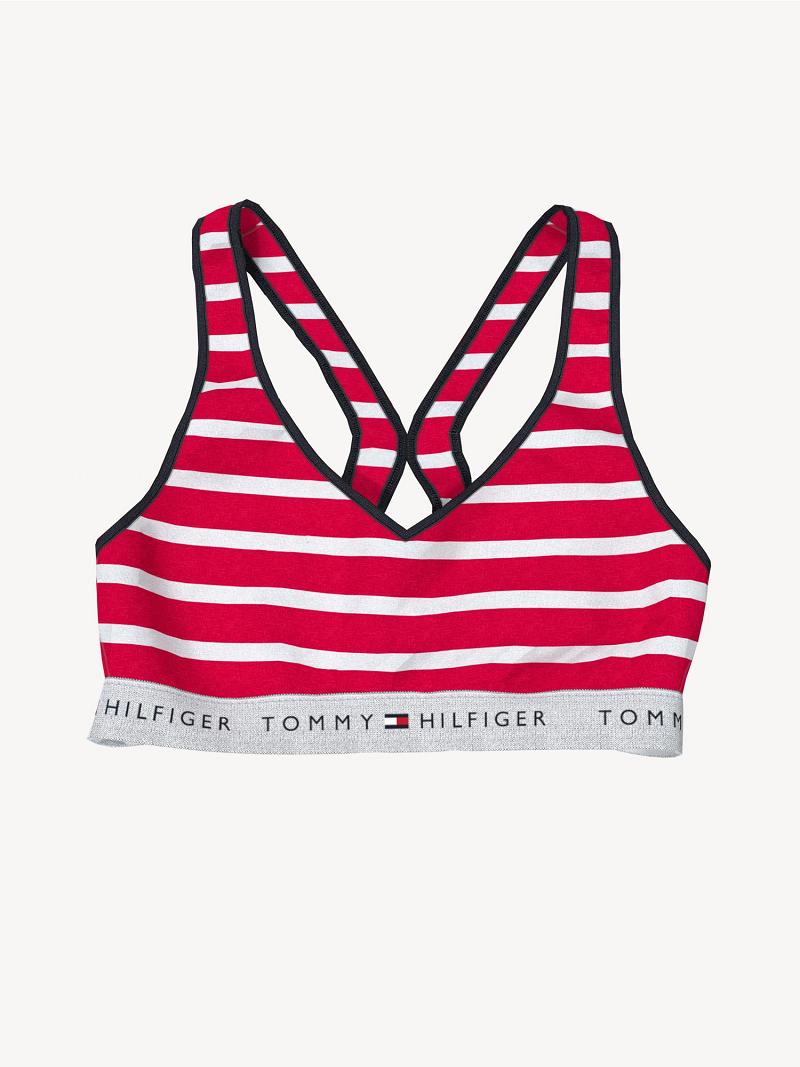 Sujetadores Tommy Hilfiger Essential Stripe Rojos | MX_W21519