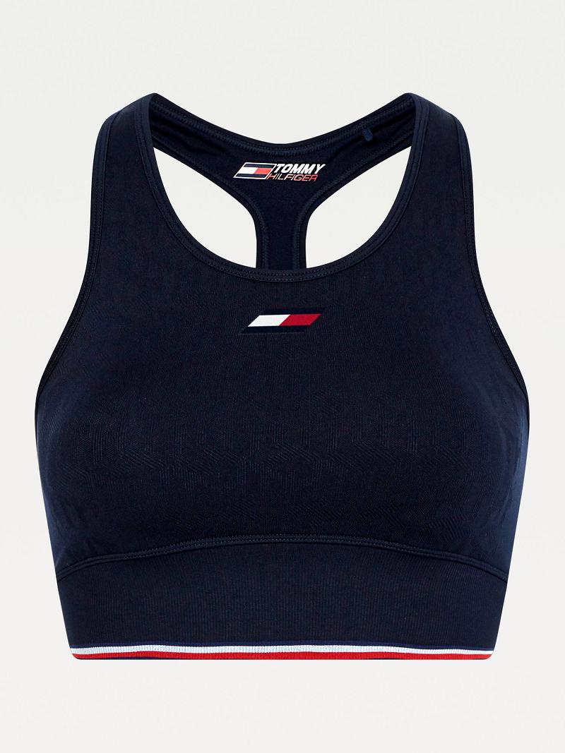 Sujetadores Tommy Hilfiger Light Support Performance Racerback Azules | MX_W21524