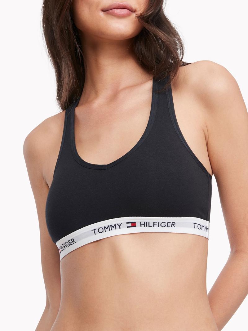 Sujetadores Tommy Hilfiger Logo Negros | MX_W21525