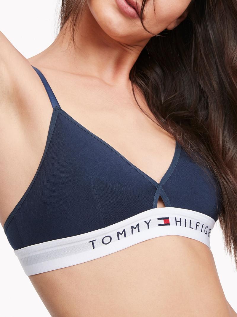 Sujetadores Tommy Hilfiger Triangle Azul Marino | MX_W21537