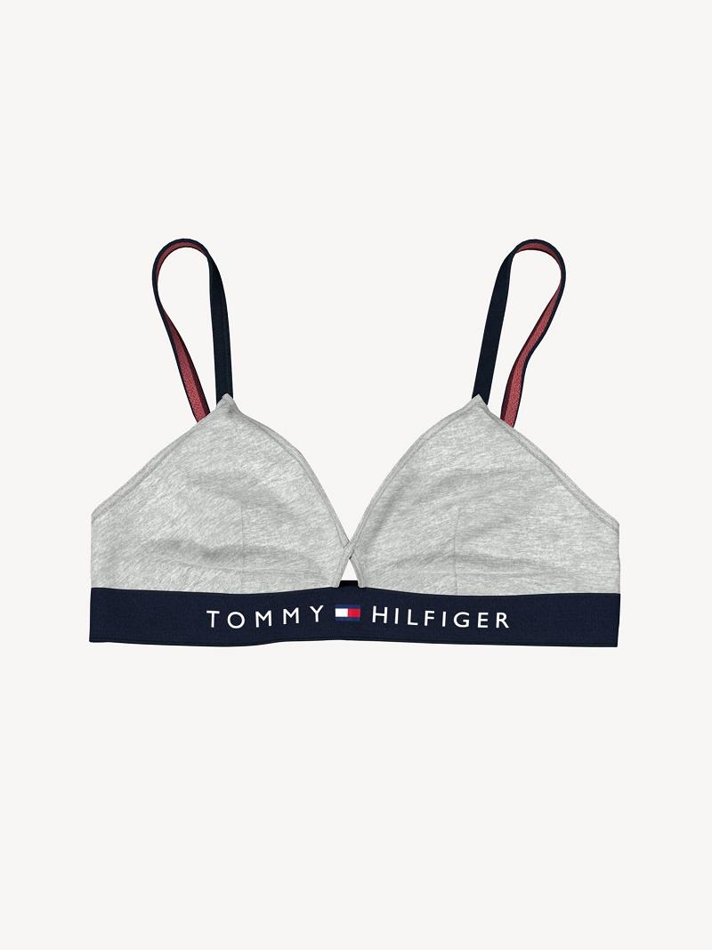 Sujetadores Tommy Hilfiger Triangle Grises | MX_W21536