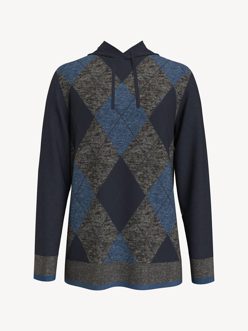 Suéteres Tommy Hilfiger Essential argyle popover Grises | MX_M31158