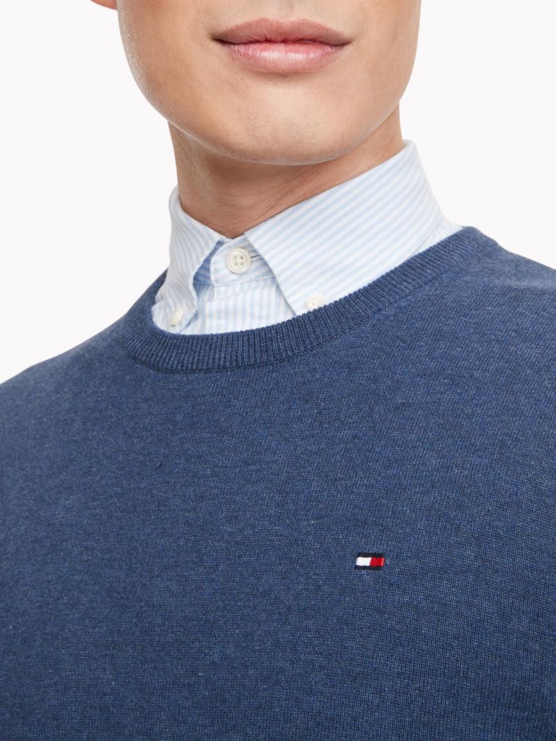 Suéteres Tommy Hilfiger Essential crewneck Azul Marino | MX_M31160