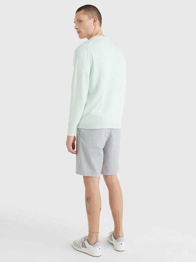 Suéteres Tommy Hilfiger Solid rolled linen Verde Menta | MX_M31174