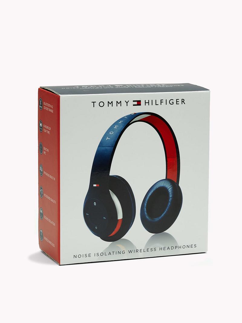 Technology Tommy Hilfiger Noise Isolating Wireless Headphones Azul Marino Rojos Blancos | MX_M31788