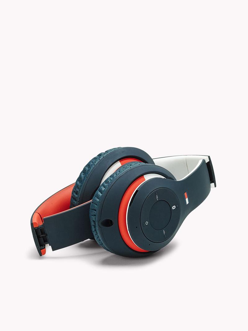 Technology Tommy Hilfiger Noise Isolating Wireless Headphones Azul Marino Rojos Blancos | MX_M31788