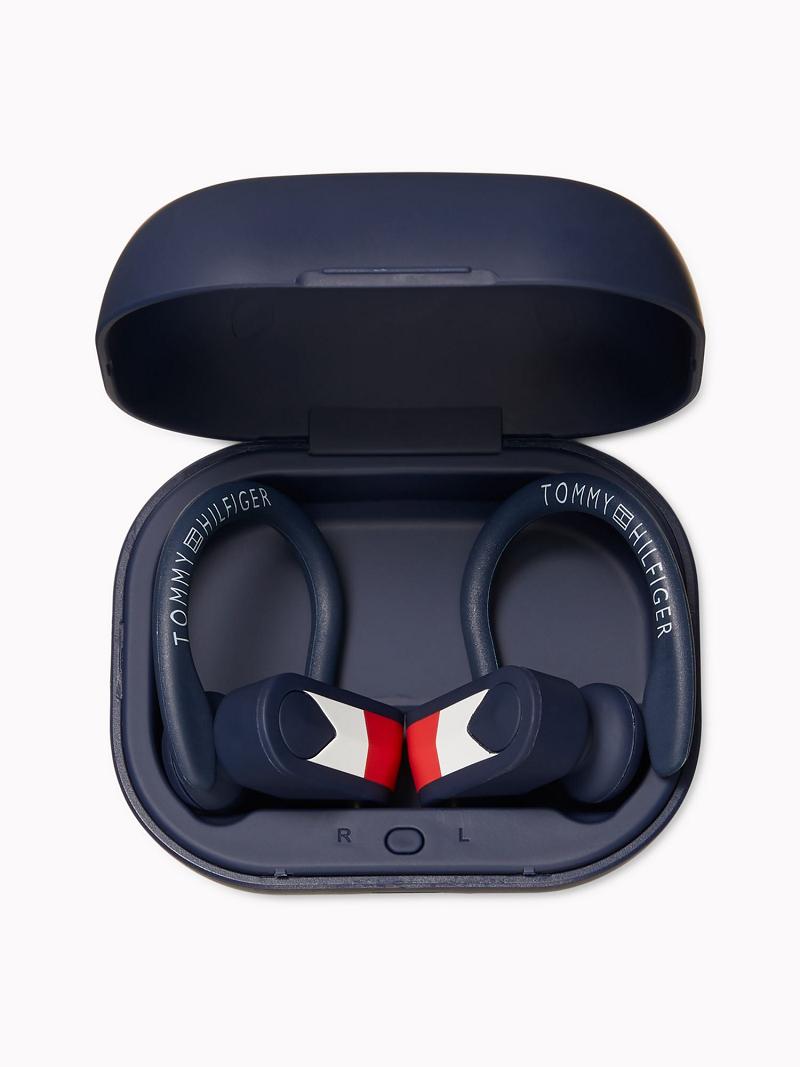 Technology Tommy Hilfiger Wireless Deporte Earbuds Azul Marino | MX_M31805