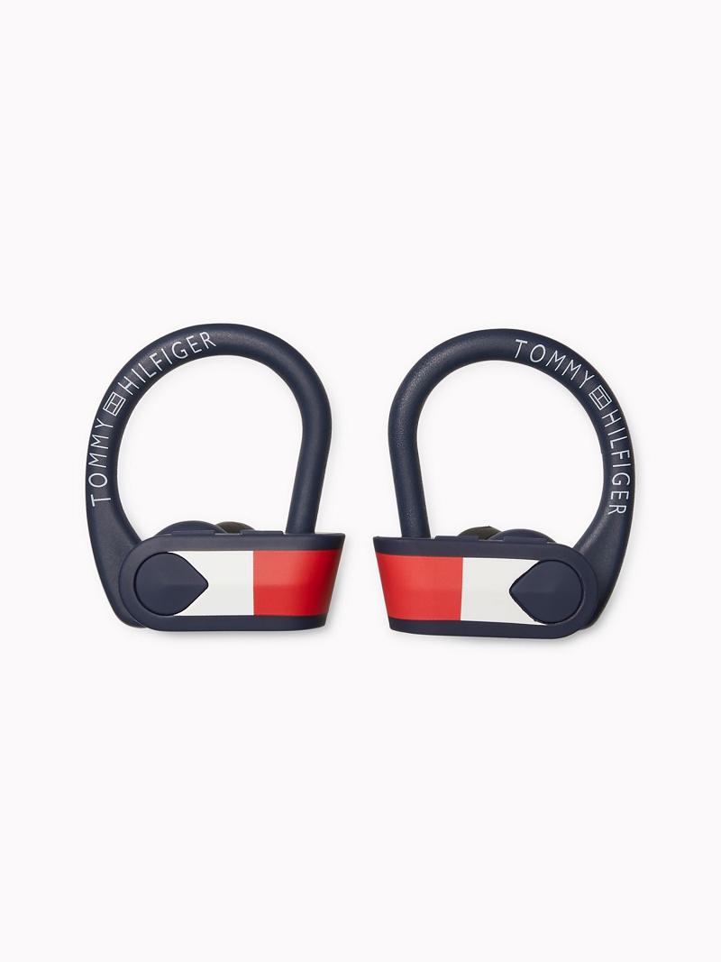 Technology Tommy Hilfiger Wireless Deporte Earbuds Azul Marino | MX_M31805