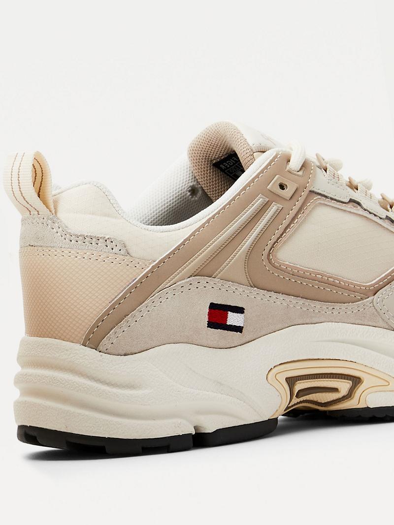 Tenis Tommy Hilfiger Archive Varsity Beige | MX_W21626