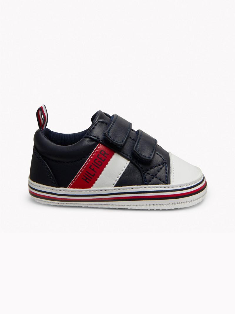 Tenis Tommy Hilfiger Babies' Signature Stripe Azules | MX_B2234