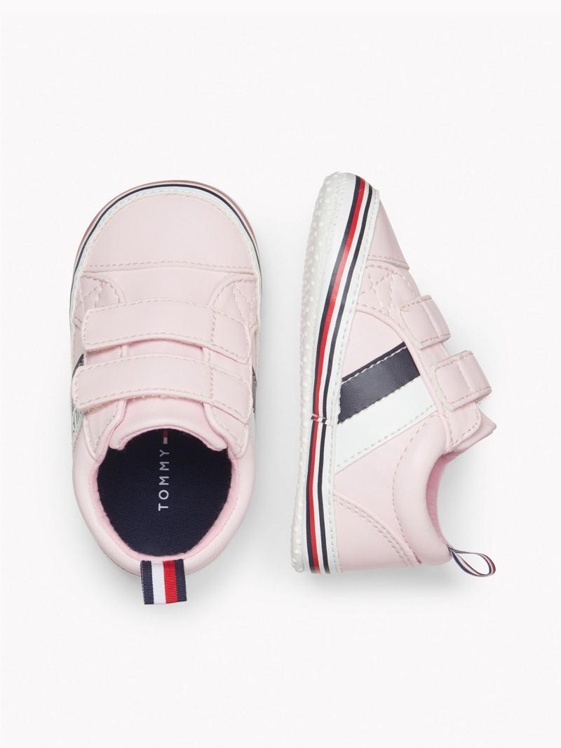 Tenis Tommy Hilfiger Babies' Signature Stripe Rosas | MX_G1304