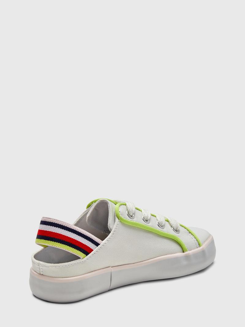 Tenis Tommy Hilfiger Big Destalonadas Blancos | MX_G1306