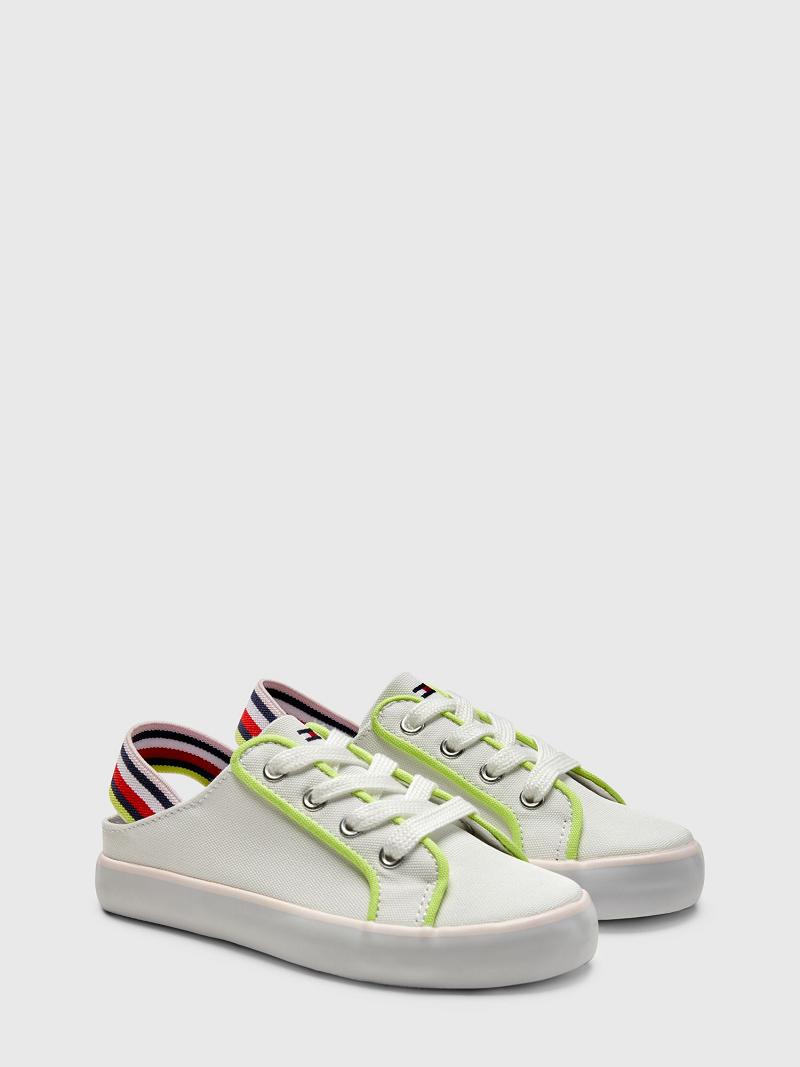 Tenis Tommy Hilfiger Big Destalonadas Blancos | MX_G1306