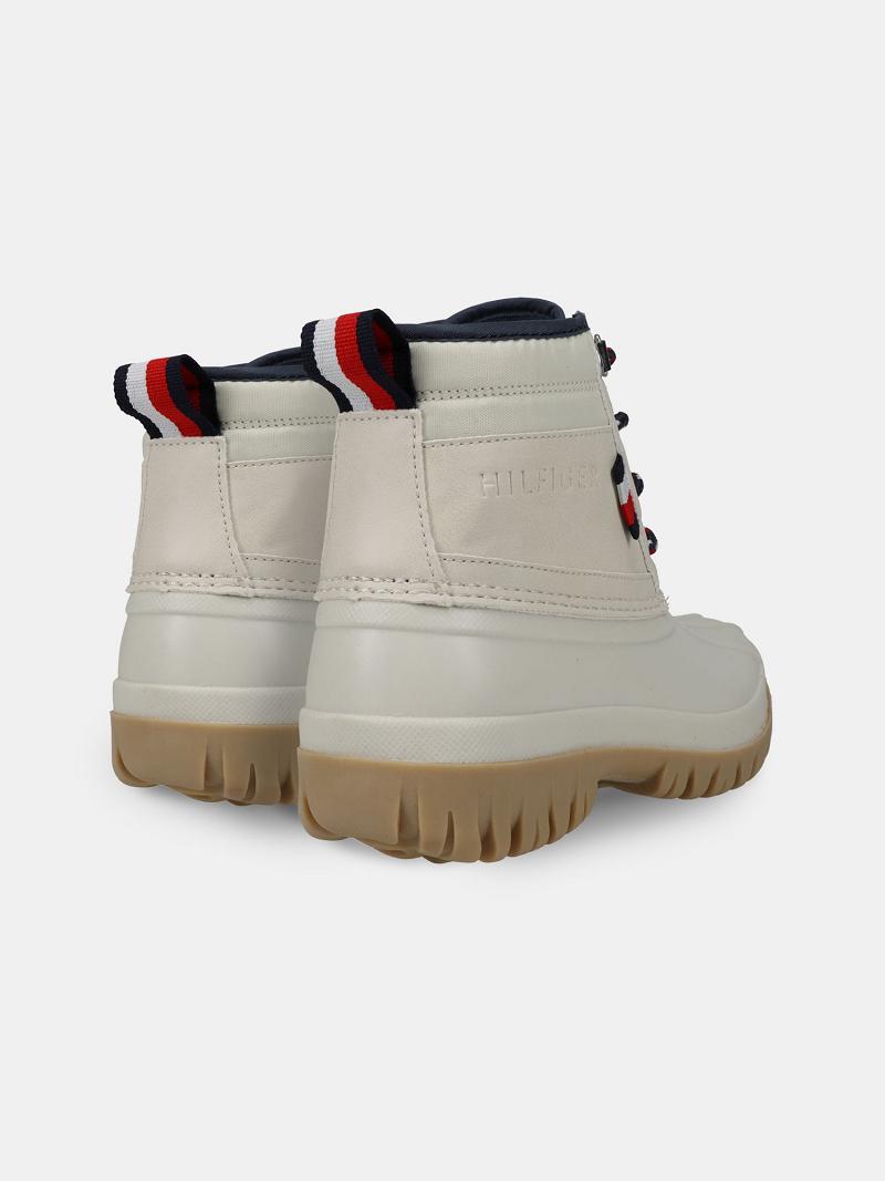 Tenis Tommy Hilfiger Big Duck Boot Blancos | MX_G1305