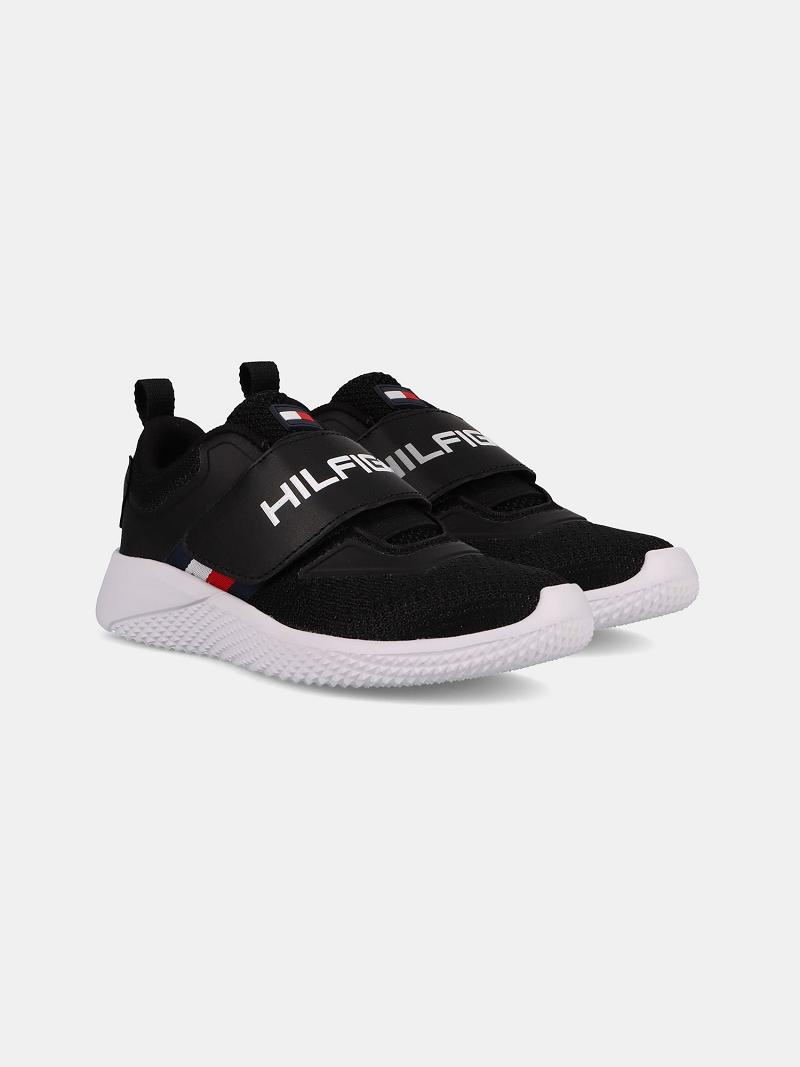 Tenis Tommy Hilfiger Correa Runner Negros | MX_B2244