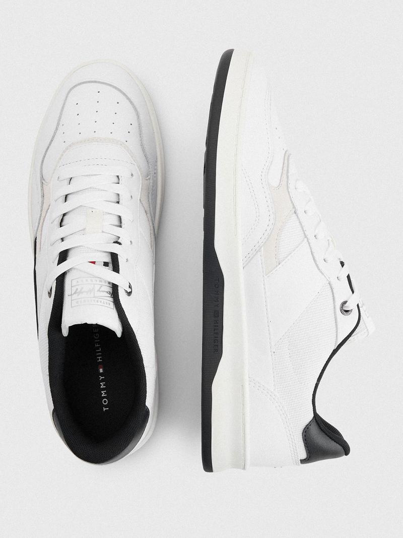 Tenis Tommy Hilfiger Cuero cupsole Blancos | MX_M31622