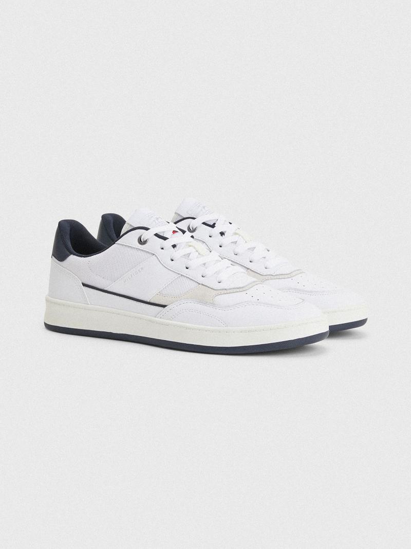 Tenis Tommy Hilfiger Cuero cupsole Blancos | MX_M31622