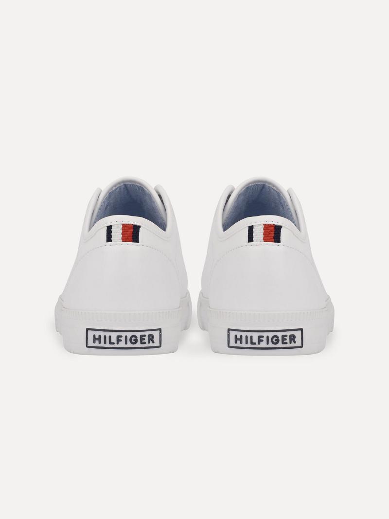 Tenis Tommy Hilfiger Flag Laceless Blancos | MX_W21630