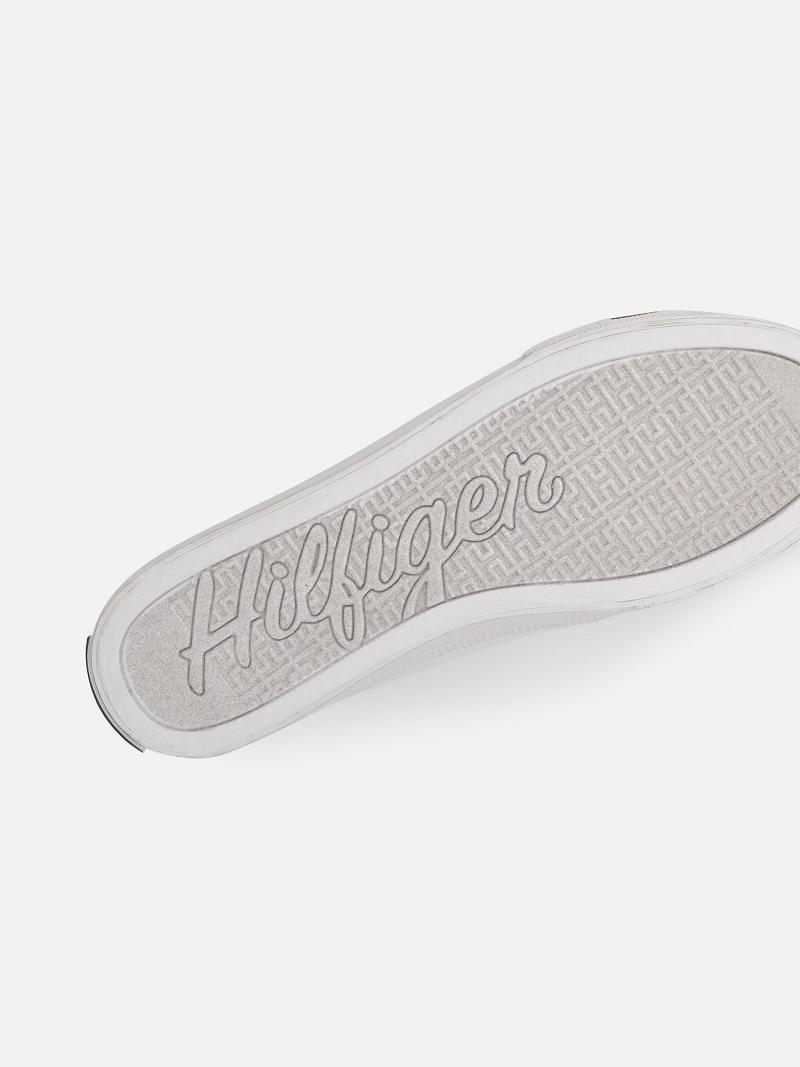 Tenis Tommy Hilfiger Flag Laceless Blancos | MX_W21630