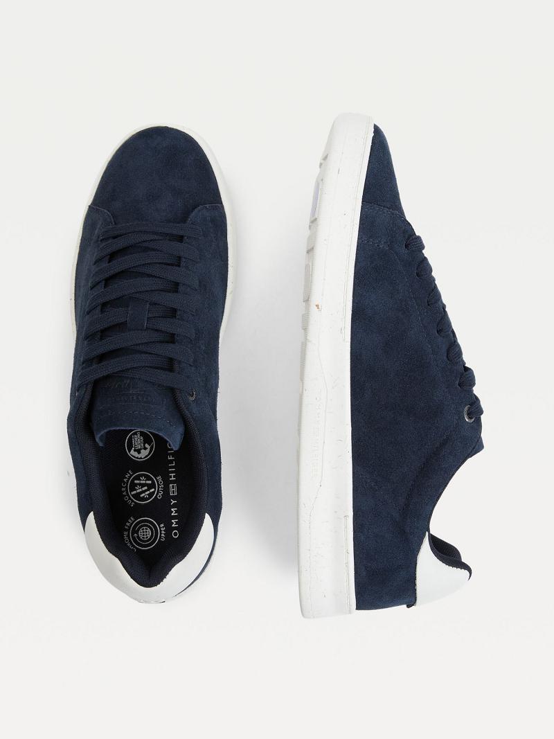 Tenis Tommy Hilfiger Gamuza cupsole Azul Marino | MX_M31632