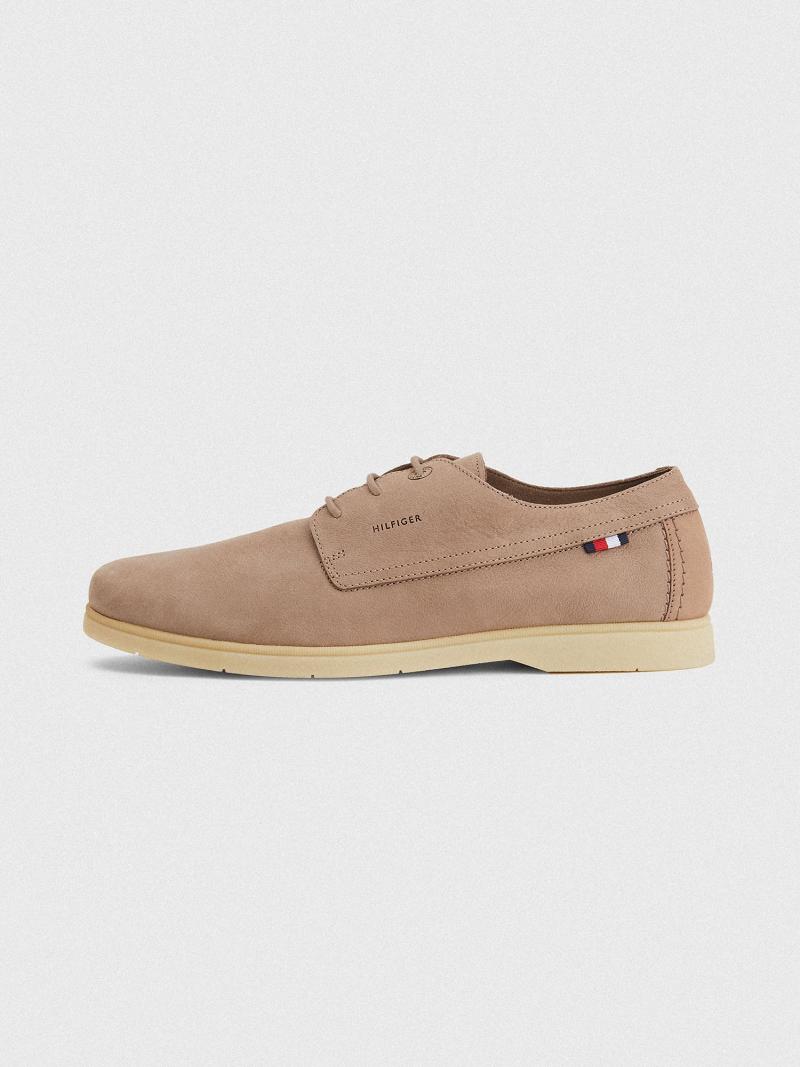 Tenis Tommy Hilfiger Gamuza derby Marrom | MX_M31633