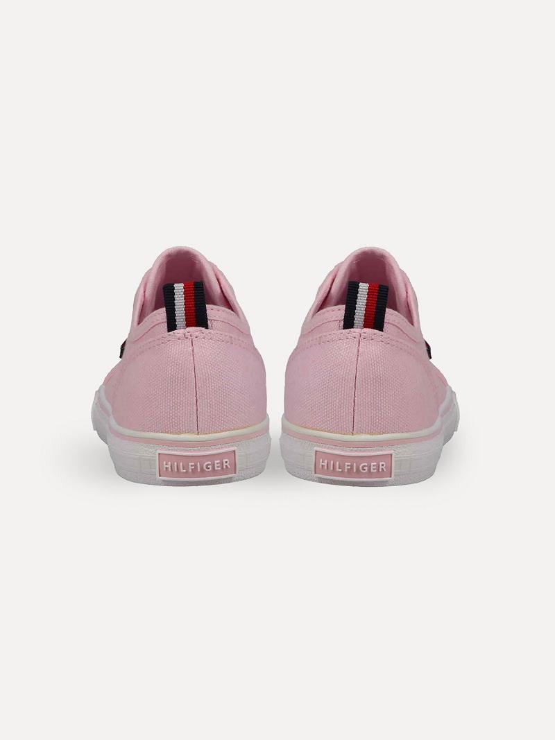 Tenis Tommy Hilfiger Kids’ Pink Laceless Rosas | MX_G1309