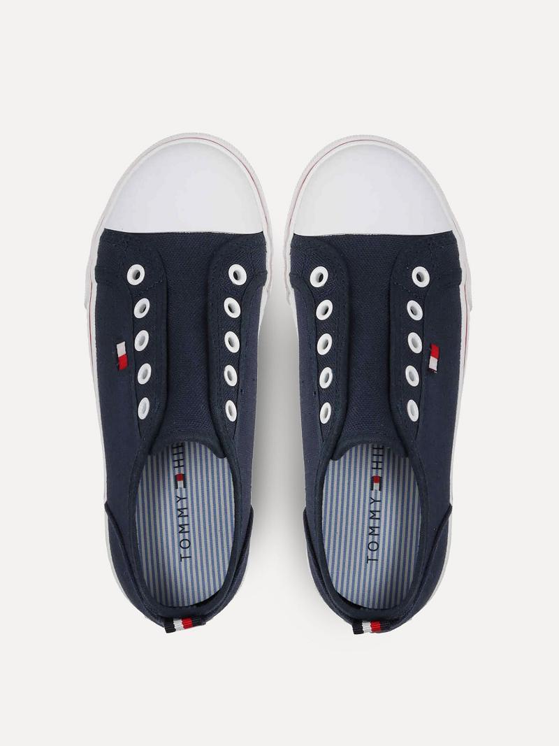 Tenis Tommy Hilfiger Laceless Azul Marino | MX_B2239