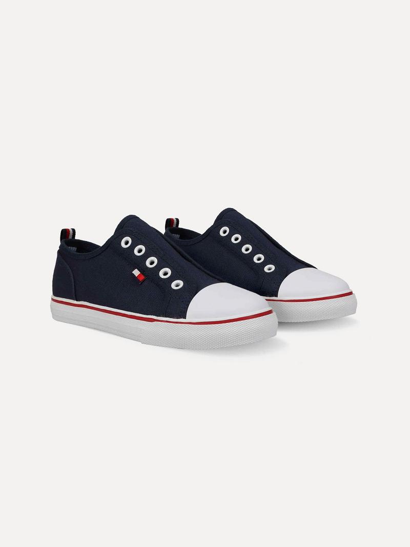 Tenis Tommy Hilfiger Laceless Azul Marino | MX_B2239